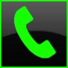 THEME SWIPE DIALER BIG BLACK GREEN icon