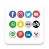 All in one social media,shopping,entertainment app icon