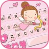 Cute Girl Angel Keyboard Backg icon