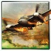WW2 airborne fighter plane icon