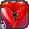 Romantic Heart Zip screenLock icon