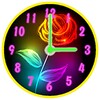 Neon Flower Clock icon