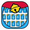 Blue Fat Cat Keyboard Theme icon