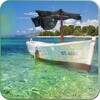 Boat on the sea live wallpaper icon