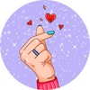 Finger Heart Wallpaper icon