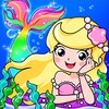 Mermaid Princess Town Design आइकन