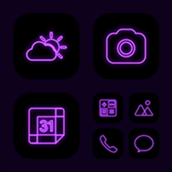 Neon Purple Theme for Android - Download the APK from Uptodown