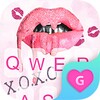 Glitter Kylie Kiss Lips Keyboard Theme for Girls icon