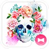 Icône Skull Flowers Theme +HOME