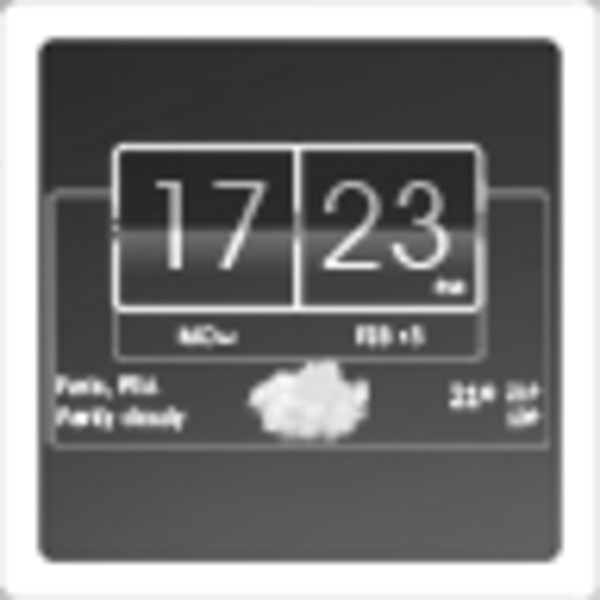 3D flip clock & world weather widget theme pack 6 for Android ...