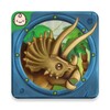 Dinosaurs for kids baby card icon