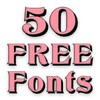 Free Fonts 50 Pack 12 icon