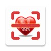 Fingerprint love test icon