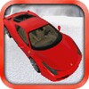 red car driving icon