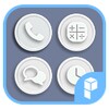 White Button Icon Pack icon