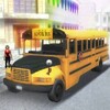 City school bus driver 3D icon