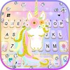 Ikon Girly Floral Unicorn Keyboard