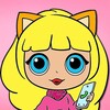 Coloring book dolls. Foxy Doll icon