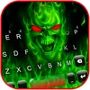 Green Burning Skull Keyboard B icon