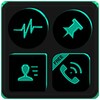 Black and Teal Icon Pack icon