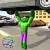 Green monster stickman rope he icon