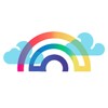 The Rainbow Canvas Printing: V icon
