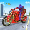 Superhero Bike Delivery Taxi icon