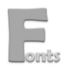 أيقونة Fonts