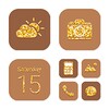 Wow Gold Glitter Icon Pack icon