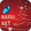 Christmas Card Name Art Maker icon