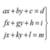 Icon von System of Equations 3x3