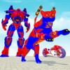 Flying Panther Robot Bike Game icon