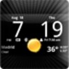 Smoked Glass Digital Weather Clock Widget icon