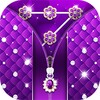 Purple Diamond Flower Zipper Lock Pattern icon