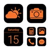 Orange Black Theme icon