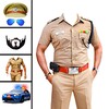 Men Police Dress Photo Suit icon