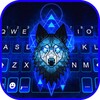 Ice Neon Wolf Keyboard Backgro icon