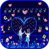 Neon Love Couple Keyboard Background icon