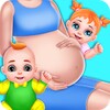 Pregnant Mommy And Twin Baby C icon