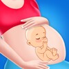 Mommy & newborn baby shower icon