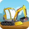 Kids construction vehicles icon