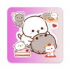 Mochi Peach Cat Stickers for W icon