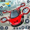 Flying Car Robot Car Game icon