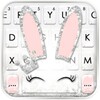 Silver Glitter Bunny Keyboard icon