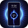 Battery charging animation, 3D icon