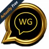 Gold messenger icon