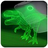 Dino park hologram laser icon