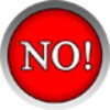The No Button icon