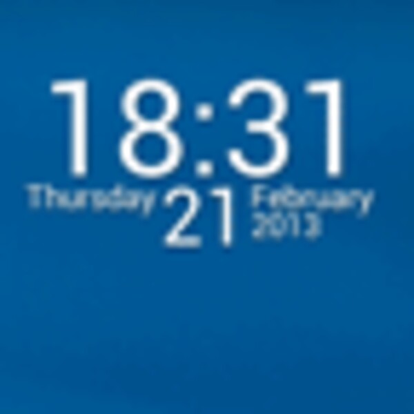 Simple Digital Clock Widget for Android - Download the APK from Uptodown