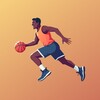 Icon von Basketball Dribbling